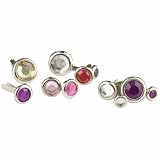 Value Pack Crystal Brads Assorted Sizes 60/Pkg: Circle Brights