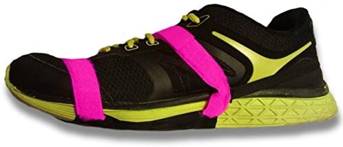 Carpet Gliders, Adjustable Neons with neon Colored Straps and 'Stay-on Heel Strap'! One Size fits All!