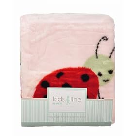 Kids Line "Lady Bug" High Plush Pile Blanket