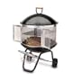 Patio Hearth Pro 28-Inch Portable Fireplace with BBQ Grill and Cooking Tools