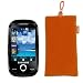 Samsung Genio Touch S3650 Orange "SUPER CASE" Designer Carry Protector Pouch