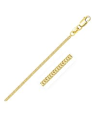 14K Yellow Gold Foxtail 1.0mm Chain