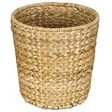Whitney Design ML-6692 Woven-Banana-Leaf Round-Shaped Waste Basket