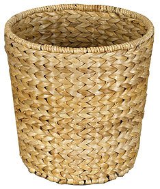 Whitney Design ML-6692 Woven-Banana-Leaf Round-Shaped Waste Bin