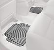 WeatherTech W50GR Black Rear Rubber Floor Mat