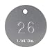 Round Numbered Aluminum Tags (Numbered 1-1000)