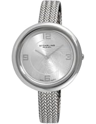Stuhrling Original Womens 506.12112 Leisure Soiree Deauville Swiss Quartz Ultra Slim Stainless Steel Mesh Strap Watch