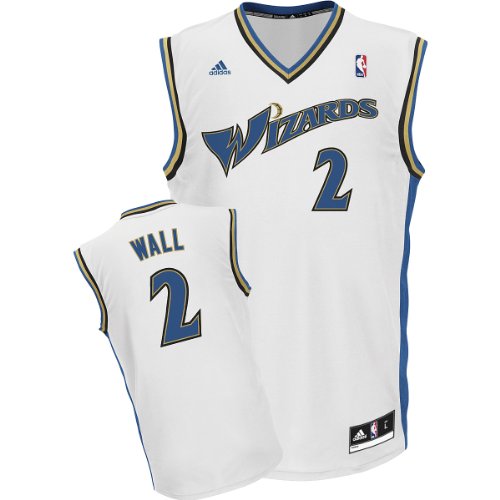 Adidas Washington Wizards John Wall Revolution 30 Replica Home Jersey Large