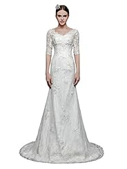 V-neck Mermaid Lace-Up Vintage  Dress