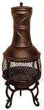 from Blackspur 85cm Chimnea / Chiminea / Chiminea Patio Heater Bronze Model bbch701