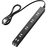 エレコム:エレコム スリムタップ/6個口/2m/ホワイト T-SL-2620WH 型式:T-SL-2620WH