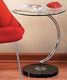 C Table - Black/ Chrome