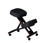 Office Star Ergonomically Designed Mahogany Finished Wood Knee Chair with Casters 41dJnQhXiCL. SL160 Office Star Ergonomically Designed Mahogany Finished Wood Knee Chair with Casters