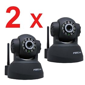 Click here to buy 2 Pack Foscam FI8918W Wireless IP Camera with Pan & Tilt, Night Vision, 2 Way Audio,... by Foscam.