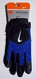 Nike Keystone Youth Unisex Batting Glove Size Medium Black-Blue