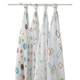 aden+anais Muslin Wraps モスリンラップ(Alpha bit 4pack)