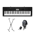 Casio CTK-3200 61-Key Premium Portable Keyboard Package with Headphones, Stand and Power Supply