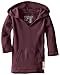 L'ovedbaby Baby Girls Unisex Organic Infant and Toddler Hoodies, Eggplant, 6-9 Months US