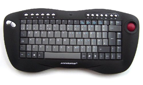 Childrens Toyshop  Electronics : An Accuratus Product. The Toughball is a 2.4GHz Long range (10 Meter) USB wireless keyboard with integrated 800dpi optical trackball.