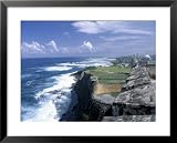 Castillo de San Cristobal Beach, Puerto Rico Framed Art Poster Print by Jim Schwabel, 31x25