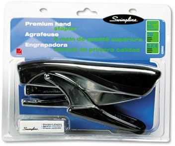 o Swingline o - Premium Hand Stapler, 20 Sheet Capacity, Black/Chrome/Dark Gray