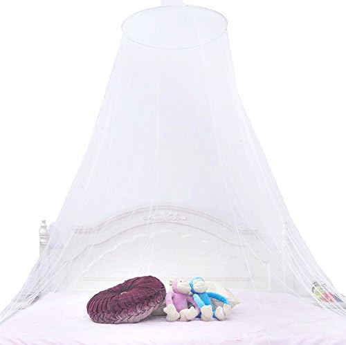 World Trip Romantic Dream Round girl Princess Lace Mosquito Net Indoor Insect Bed (White)