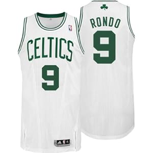 NBA Boston Celtics Green Authentic Jersey Rajon Rondo #9, X-Large