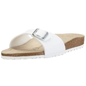 Birkenstock Sandal ''Madrid'' from Birko-Flor in peridot green with a regular insole