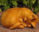 Cast Stone CLASSIC SLEEPING Kitten CAT Garden SCULPTURE Statue