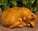 Cast Stone CLASSIC SLEEPING Kitten CAT Garden SCULPTURE Statue