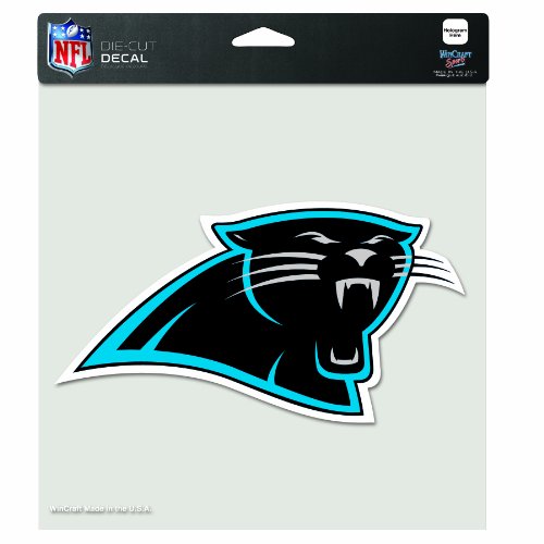 NFL Carolina Panthers 8-by-8 Inch Diecut Colored Decal