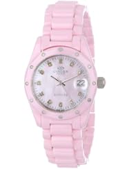 Oniss Paris Womens ON601-L PNK Diamond Ceramica Swiss Quartz Watch