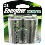 ENERGIZER RECHARGEABLE 2PK "D" NiMH BATTERY