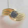 14K Yellow Gold Sapphire Ring