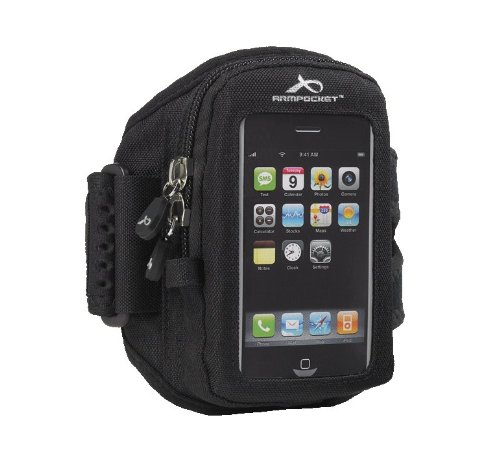 Armpocket� Aero i-10 "The Ultimate Armband" -- Comfortably and Securely carries all iPhones, large Droid phones, music players, ID, keys, credit cards and more _____ Carry More, Hands-Free!