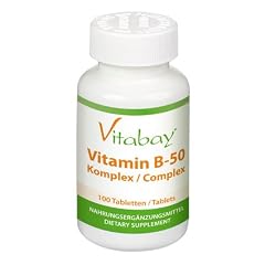 Vitamin B-50 - 100 Tabletten - Hochdosierter Vitamin B-Komplex - f�r ein gesundes und starkes Nervensystem - enth�lt PABA