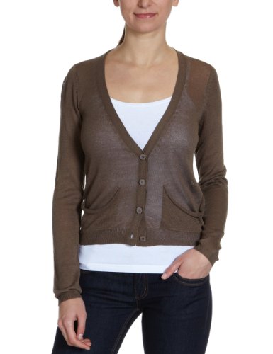 VERO MODA Damen Strickjacke, 10076533 Camelo Cardigan, Gr. 38 (M), Braun (HEMP SAND) Preisvergleich