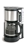 Domo - Do-417Ktdomo - Cafetière Programmable - 1,5L - 1000W - Réservoir Amovible