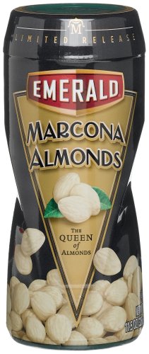 Emerald Marcona Almonds, 11.5oz Canister (Pack of 4) by Emerald Nuts