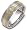 6mm Diamond Titanium & 18 Karat Yellow Gold Comfort Fit Wedding Band Ring - 6.25