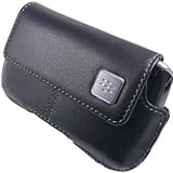 BlackBerry Curve/Bold Leather Horizontal Holster (Black)