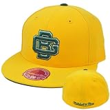 NFL Mitchell Ness Yellow Throwback Logo Hat Cap Fitted Green Bay Packers 7 1/4