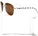 Women's Polarized Sunglasses Aztec Tribal Free White VOX Microfiber Bag