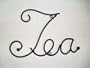 TEA Metal Word Art Photo Prop Wall Sign