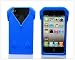 Cool T Shirts Clothes Silicone Case Cover for Apple iPhone 4 4G 4s AT&T and Verizon Dark Blue