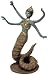 Serpent Woman Cold Cast Resin Figure