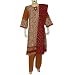 Cotton Shalwar Kameez Cotton Embroidered Dress Size L (slk390a)