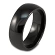 Black Ceramic Ring (8.0mm) - Sizes 7 - 13