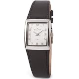 Skagen Denmark Womens Watch Square Silver Case #523XSSLBC