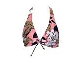 Swim System Tropical Coral Halter Swimsuit Top S